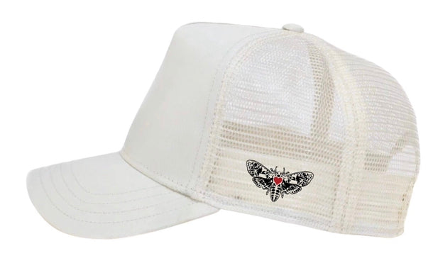 Metamorphosis Moth Hat White