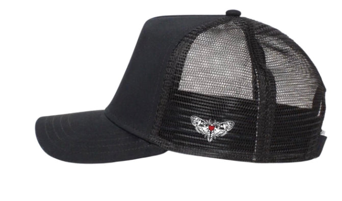 Metamorphosis Moth Hat Black